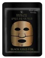 Skinlite, Маска фольгированная "Черное золото", SL-612