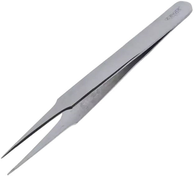 Пинцет для бровей и ресниц Zinger B-3, острый