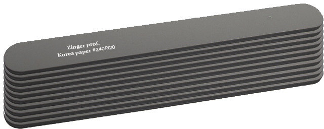 Zinger prof пилка 80/80 грит, чёрные, 10 шт.