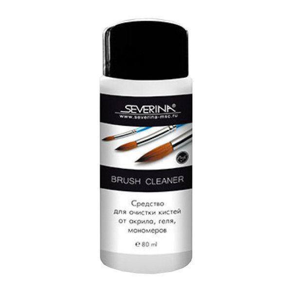 Severina, Средство для очистки кистей от акрила, геля, мономеров, Brush Cleaner, 80 мл.