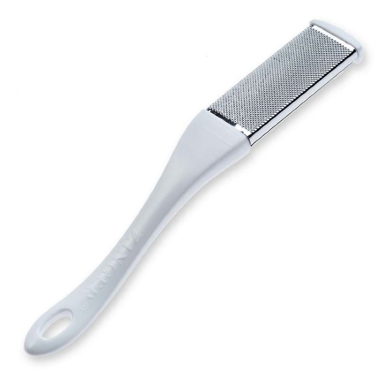 Терка педикюрная металлическая Zinger RB-09 White SG с изгибом