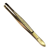 Пинцет Mertz скошенный с декором A214G