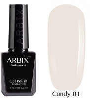Arbix, Гель-лак Candy №01, Ласковый Нюд