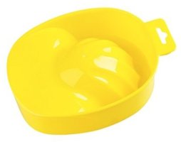 Ванночка для маникюра пластиковая, Желтая
