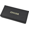 Маникюрный набор Zinger 7106 G, 8 предметов, медицинская сталь, позолоченный/красный лак