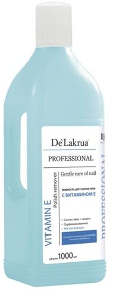De Lakrua, Жидкость для снятия лака с витамином Е, 1000 мл.