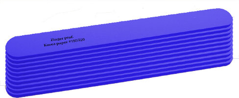 Zinger prof пилка 150/220 грит, синие, 10 шт.