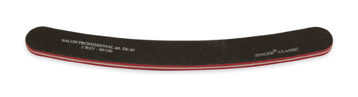 Пилка Zinger EE-02 100-180, "Бумеранг" black red