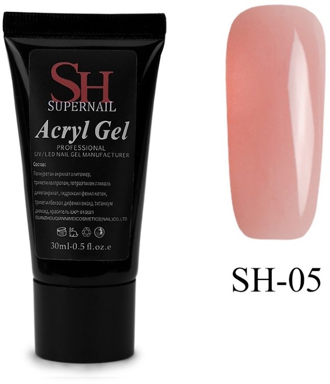 SH Super Nail, Acryl Gel №05, 30 мл