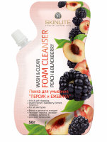 Skinlite, Пенка для умывания «Персик и ежевика», SL-695, 50 г